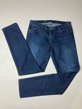 AG | THE STILT Dark Blue Cigarette-Leg Jeans